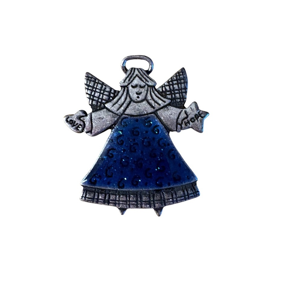 TC Vintage pewter Angel Brooch. Like new!